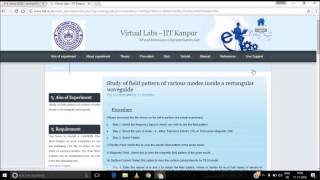 Rectangular waveguide_virtual lab run time