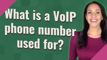 What is a VoIP phone number used for?