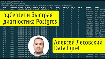 В-25: Алексей Лесовский. pgCenter, быстрая диагностика проблем Postgres