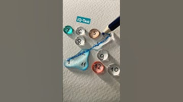 Nối các giọt nước lần lượt từ 1 đến 11 #iqtest #games #shorts