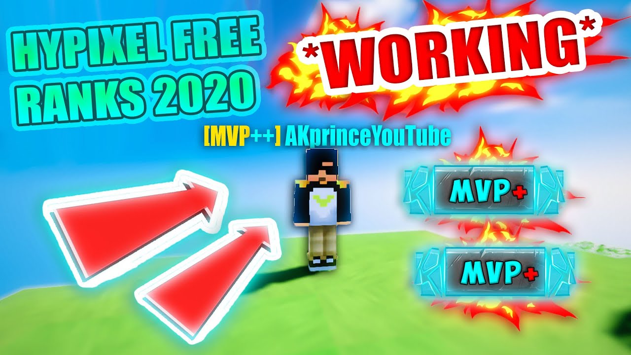 Hypixel Free Ranks Vip Vip Mvp Mvp Mvp Free Ranks Youtube