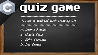 C quiz game 💯