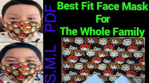 (#262) How To Make A Best Fit 3D Face Mask/No Fog On Glasses & Easy To Breathe/New Pattern Face Mask