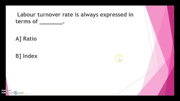 MCQs on Cost And Works Account Topic Other Aspects Of Labor