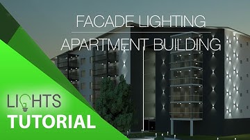 Facade Lighting - Apartment Building | Lighting Tutorial with Lights for Revit