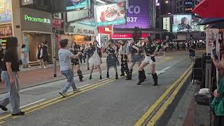 Hong Kong girl dance group filming rehearsal