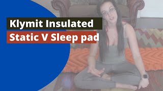 Klymit insulated Static V Sleep Pad Review