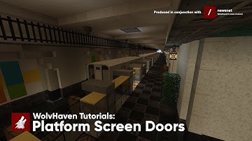 Platform Screen Doors in Minecraft with Traincarts tutorial - WolvHaven
