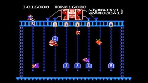 Donkey Kong Jr. (Nes) -  Stage 4