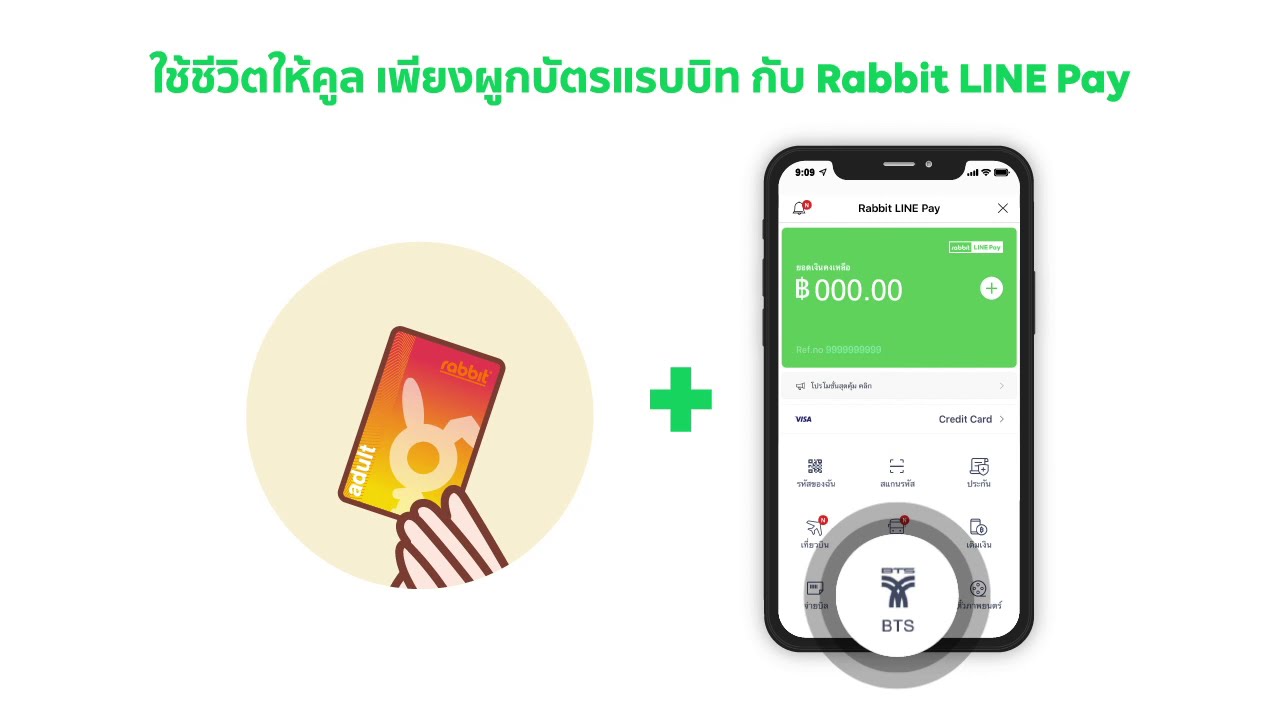 บัตรแรบบิท นักเรียน  2022 New  ผูกบัตรแรบบิท กับ Rabbit LINE Pay เพื่อใช้งาน BTS เติมเงิน ซื้อเที่ยวออนไลน์ได้ ทำอย่างไร?