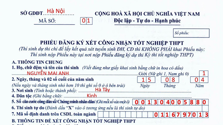 Hướng dẫn ghi phiếu đăng ký dự thi thpt 2023	Informational