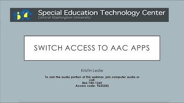 Switch Access to AAC Apps