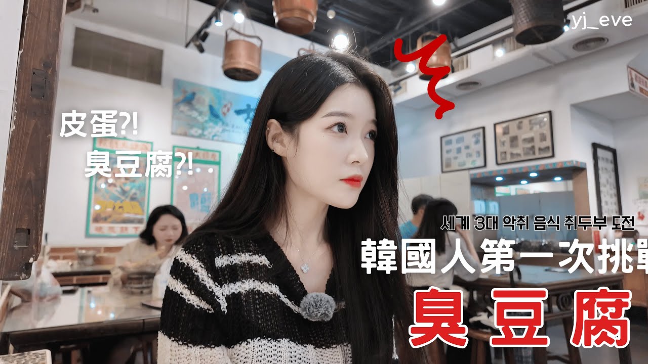 在台灣終於挑戰臭豆腐了！！（feat. 深坑老街 ) 세계3대 악취 음식 취두부 도전했습니다 ！ 皮蛋 l 臭豆腐 l 台灣 l 韓國人