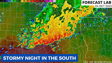 Wed 10/4/23 - US weather | Great Plains storms | Turning colder [Forecast Lab]