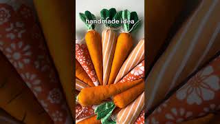 Easter decor idea 🥕 handmade fabric carrots Idea de decoración de Pascua 🥕