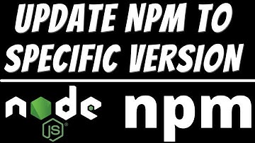How to install specific version of npm in windows 10