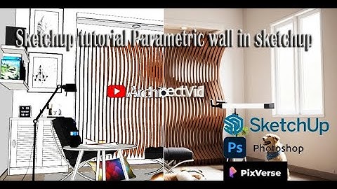 Sketchup tutorial Parametric wall in sketchup
