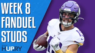 Week 8 FanDuel Daily Fantasy Football Studs