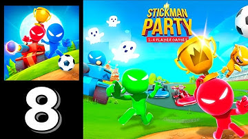 Stickman Party - Random Funny Minigames Part 8 Gameplay (Android,iOS)
