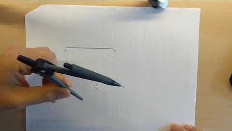 Geometry Construction: copying a line segment using a compass and straight edge