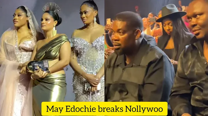 May Edochie breaks Into Nollywood on stage  as she admired by all at the Movie premiere.