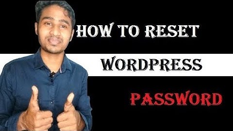 How to Reset WordPress Password //  WordPress Password Reset Kaise Kare?