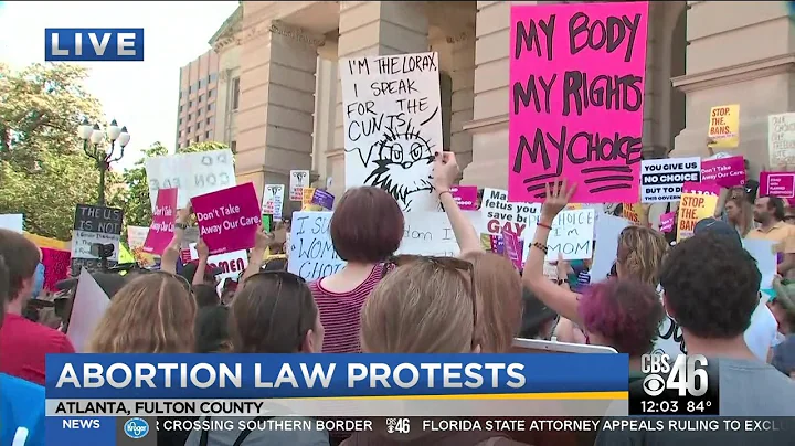 Protestors rally for Georgia's new abortion law