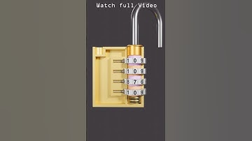 How it works - Combination PadLock #mechanics #inside #3d #padlock #simulation