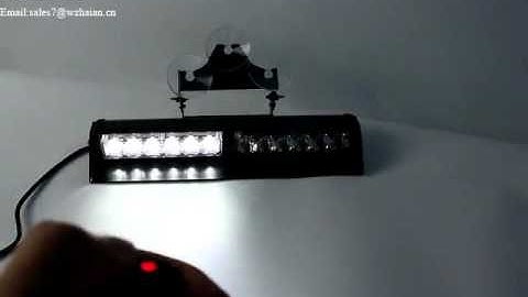 3869 2C6 Amber white Traffic Emergency Warning Strobe Visor Deck Dash Light For Police Firefighter