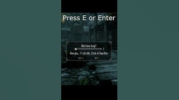 How to Skip Time Faster | Skyrim Exploit #shorts