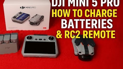 DJI Mini 5 Pro RC2 Remote and Batteries How to charge and check battery status
