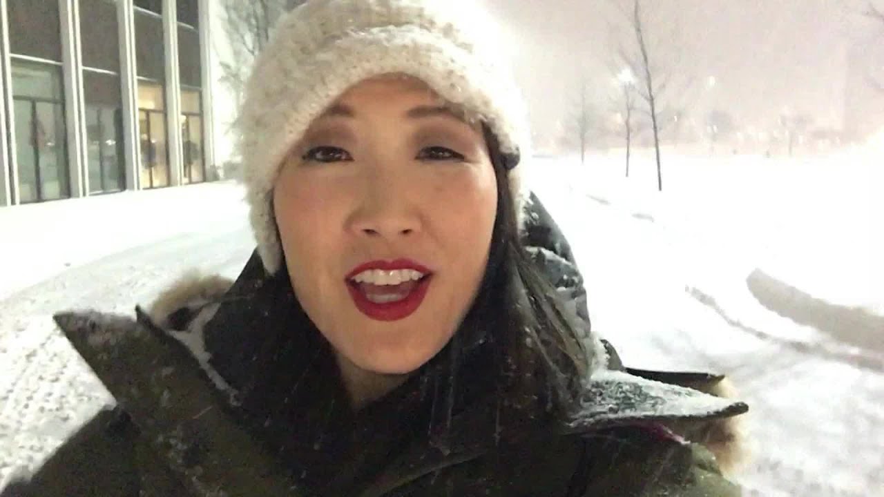 Crews Clearing Snow At Oakbrook Shopping Center