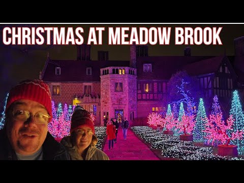 Christmas at one of America's Castles Meadow Brook Hall Holiday Walkthrough Rochester Hills Michigan