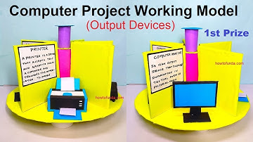 Best Computer Project Working Model | Output Devices | DIY for Students | howtofunda