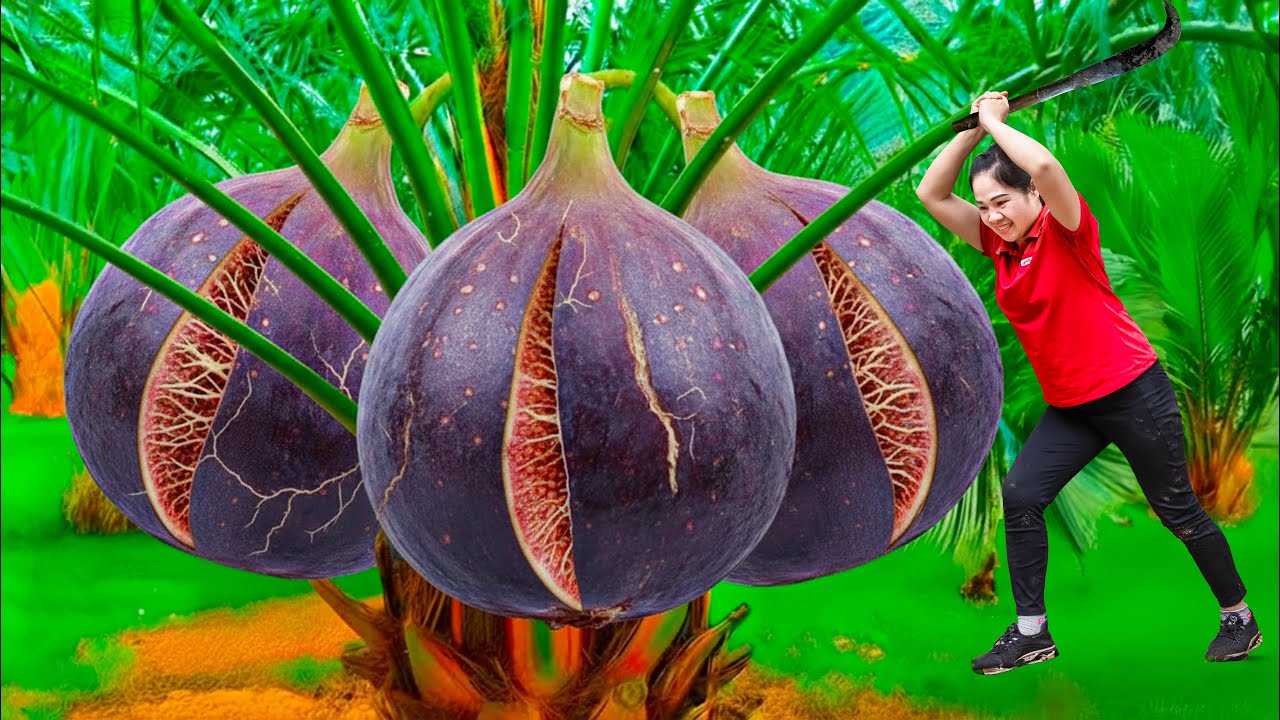 Harvest 1000+ Giant Blood Fig & Go to Market Sell | Unbelievable giant fruit about explode in forest