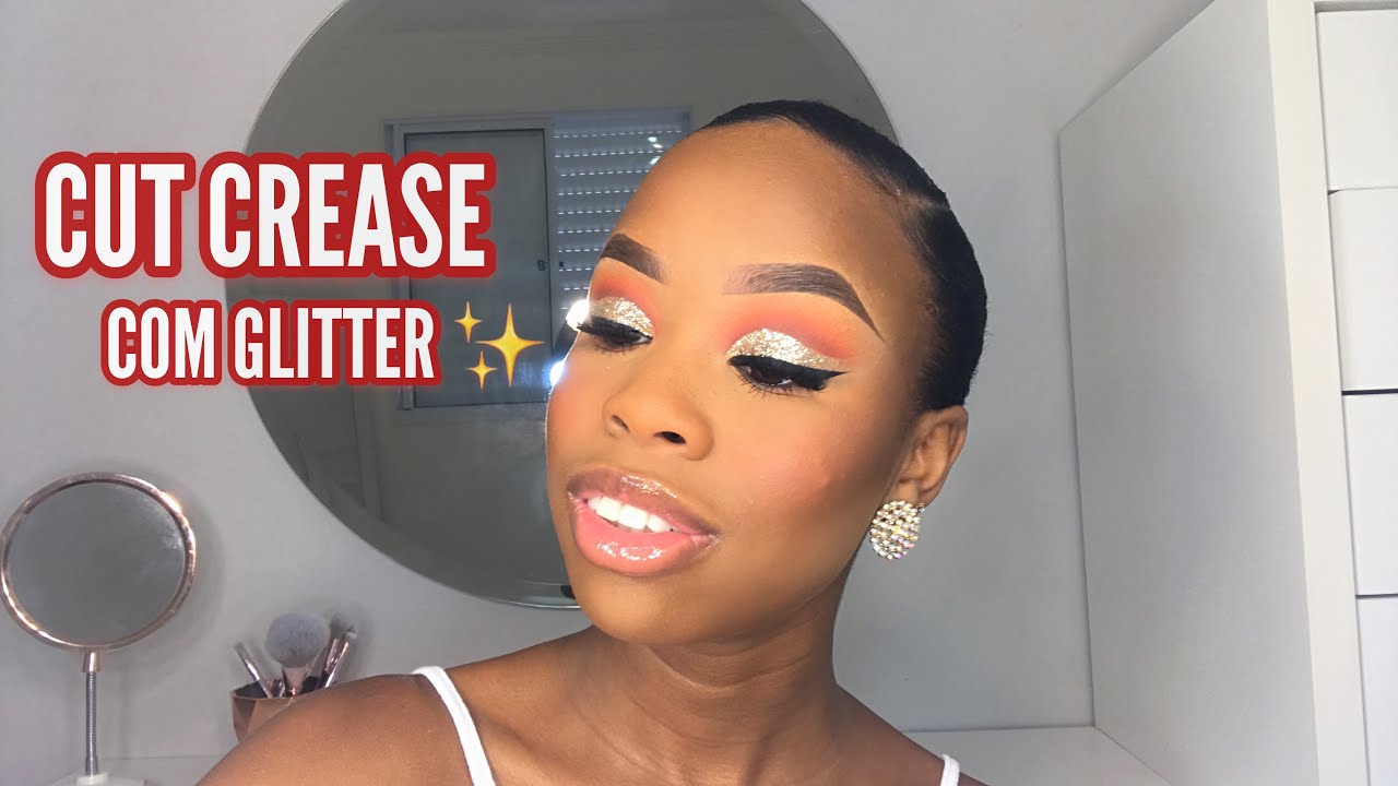 CUT CREASE COM GLITTER ✨|Por Samyra Priscila