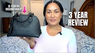 LOUIS VUITTON NEO ALMA BB '3 YEAR REVIEW' | is the bag being discontinued?