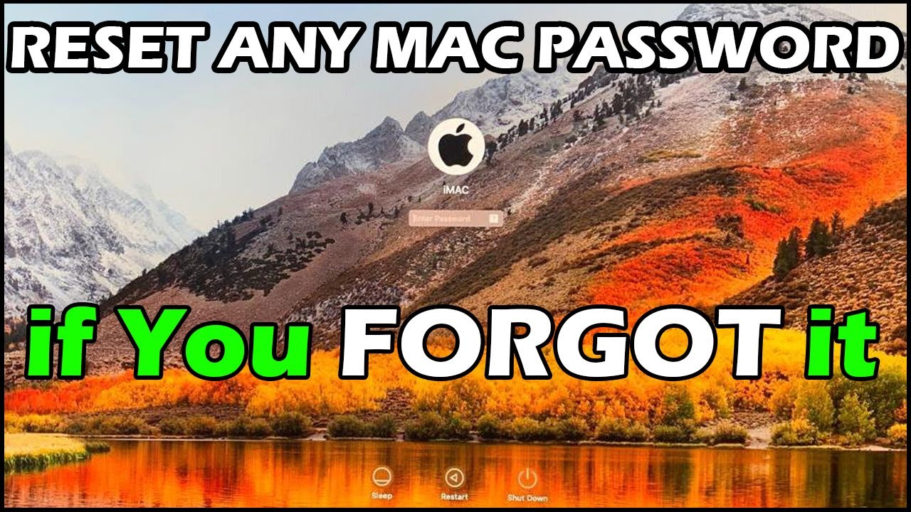 how to recover imac password