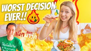 Trying the SPICIEST Dish at MARK WIENS Restaurant in Bangkok, Thailand! 🌶️🌶️