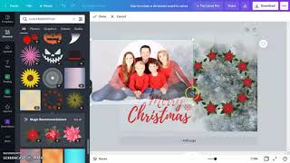 How to create a Christmas eCard in Canva, make a personalized ecards Christmas with photos in Canva