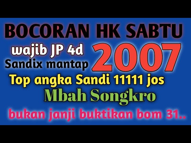 Bocoran Hk Sabtu Mbah Songkro 1 Mei 2021 Youtube