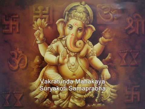 Lord Ganesh Sloka Vakratunda Mahakaya