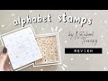 Notebook Therapy Alphabet Stamps Review + GIVEAWAY