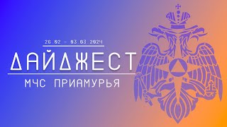 Дайджест ГУ МЧС России по Амурской области 26.02-03.03.2024