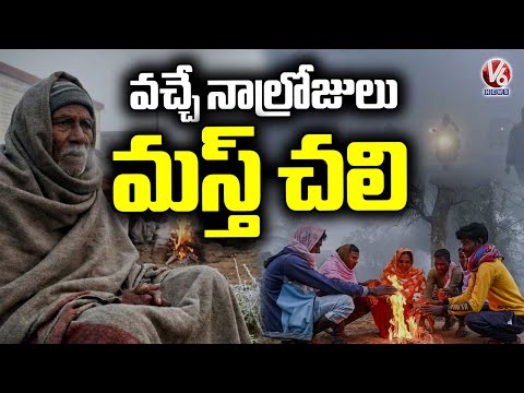 IMD Issues Heavy Cold Alert To Telangana For Next 4 Days  | Weather Report | V6 News - V6NEWSTELUGU