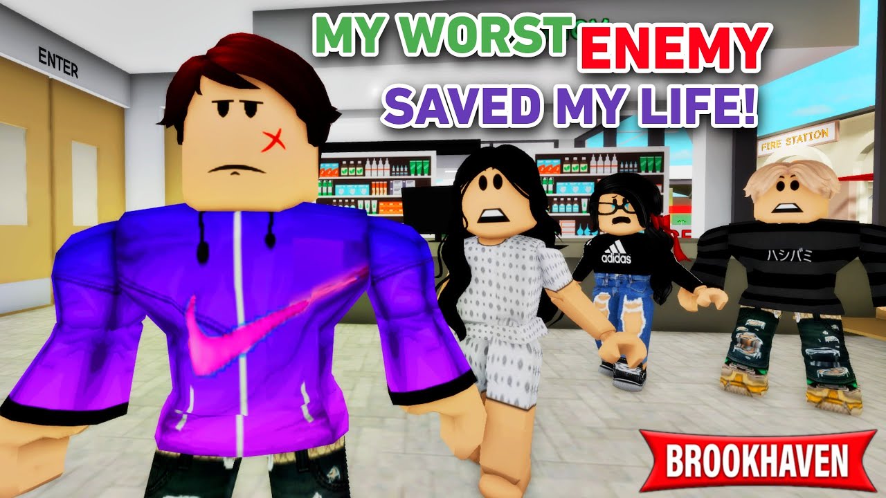 My WORST Enemy Saved My Life!!|| Roblox Brookhaven 🏡RP || CoxoSparkle2