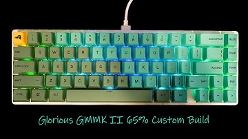 Glorious GMMK 2 Custom Build | GMMK II | Keyboard Mod | Glorious Panda Lubed | GPBT Rainforest Caps
