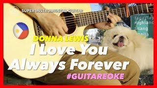 Donna Lewis I love You Always Forever Instrumental guitar karaoke version withs