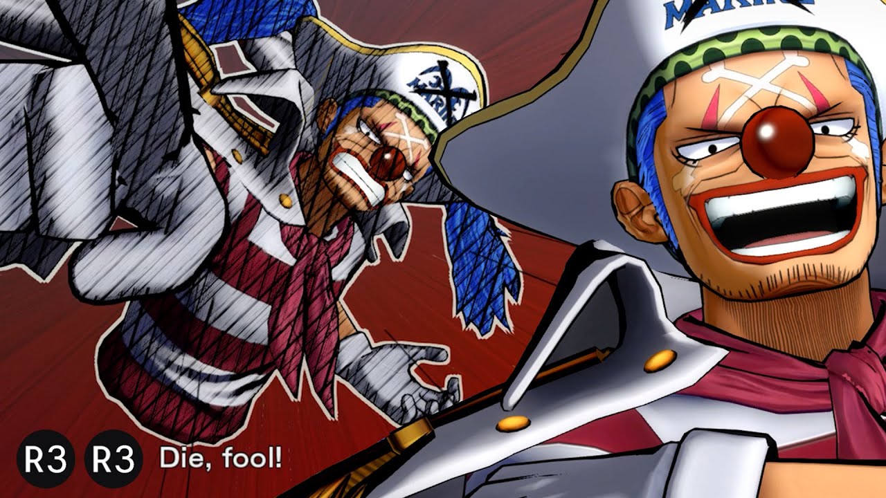 One Piece Burning Blood - Buggy Complete Moveset - YouTube