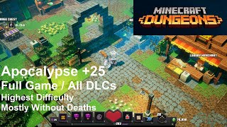 Minecraft Dungeons - Full Game All DLCs Apocalypse +25 Highest Difficulty - No Commentary Gameplay screenshot 1